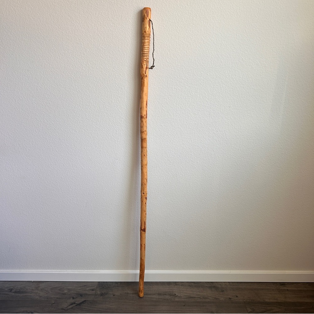 Handmade Wooden Hiking Walking Stick
